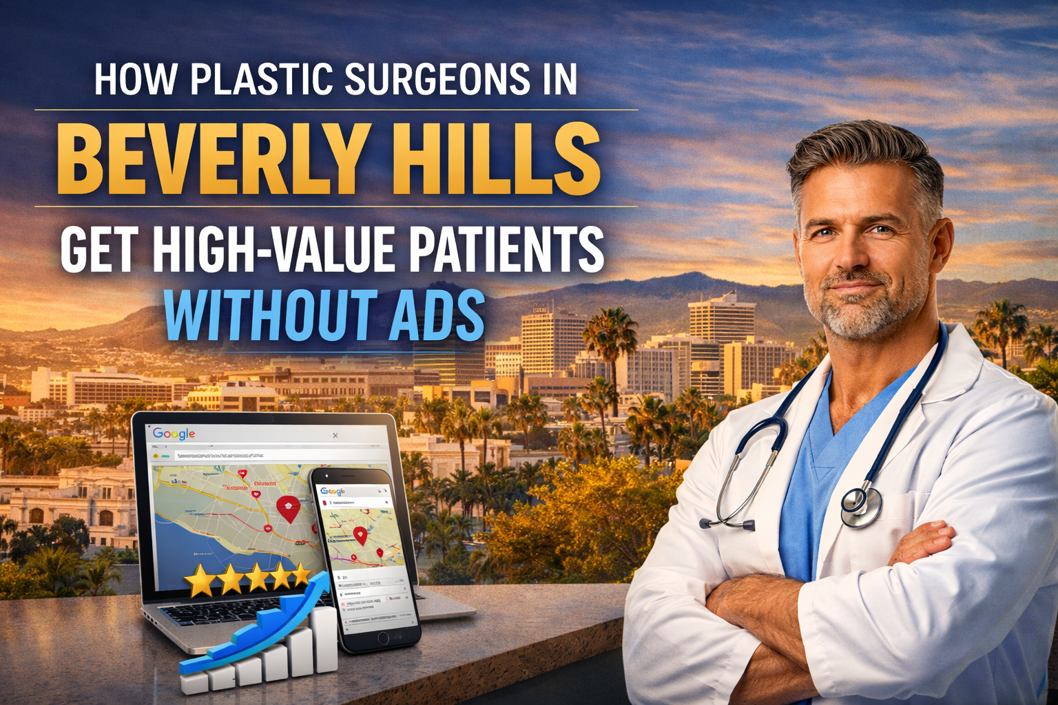 Beverly Hills plastic surgeon getting high-value patients through SEO and search rankings