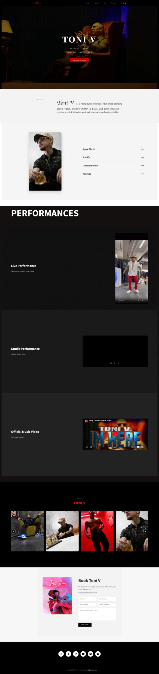 Toni V Digital EPK