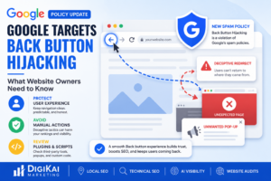 Google back button hijacking spam policy
