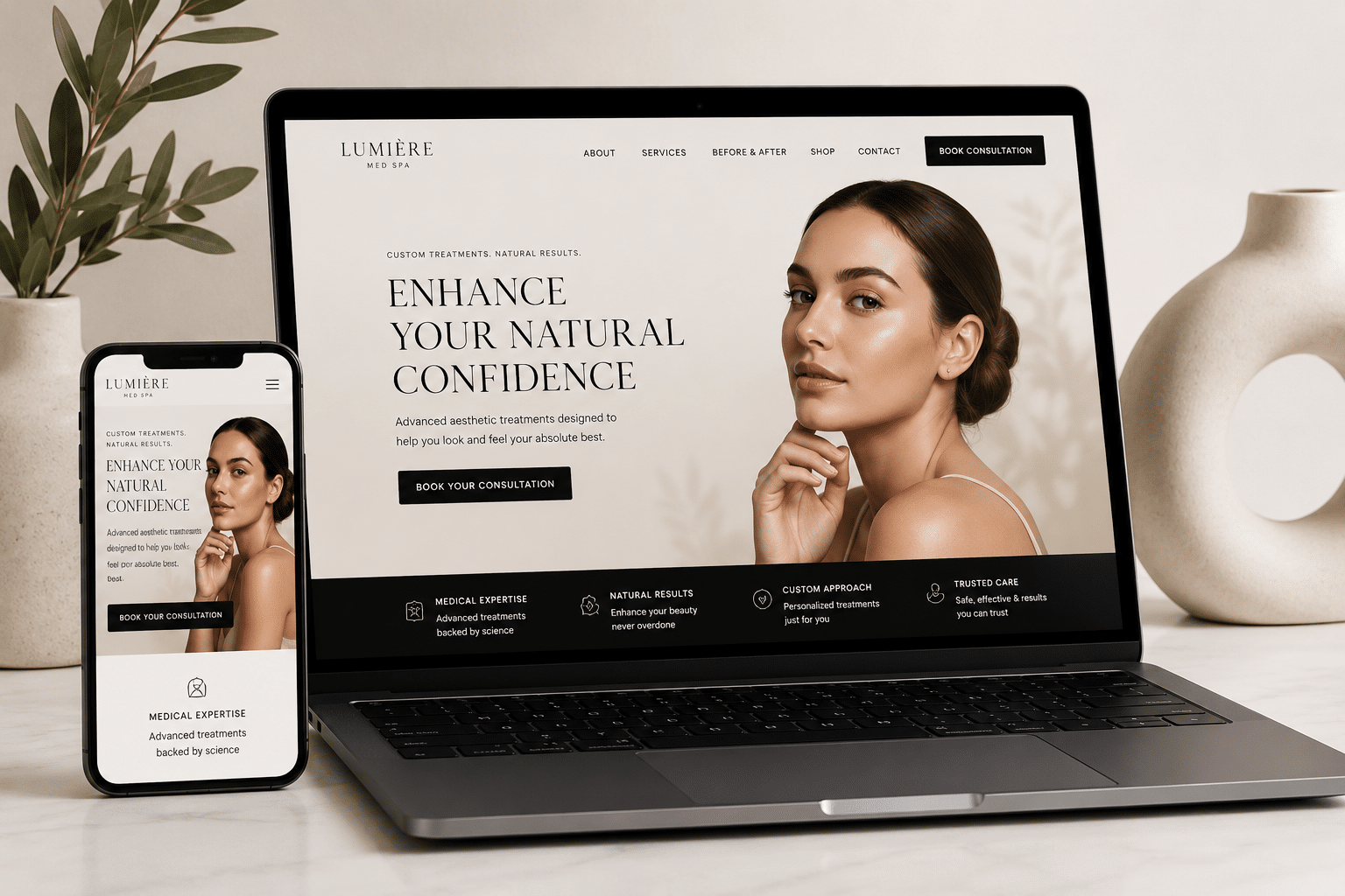 Custom Med Spa Website Design